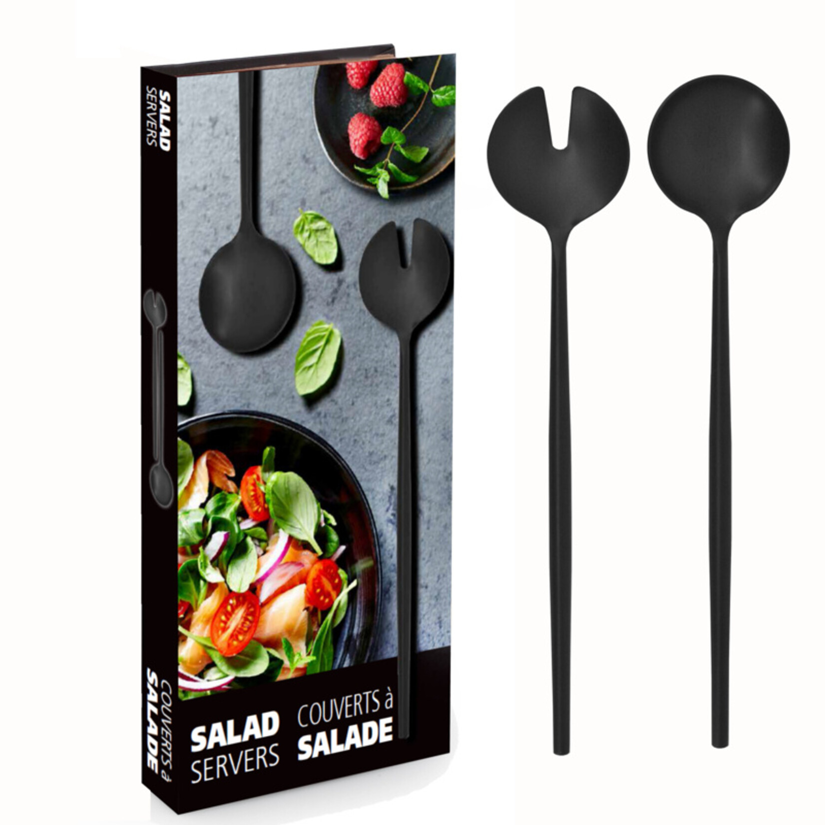 Danesco COUVERTS À SALADE  NOIR