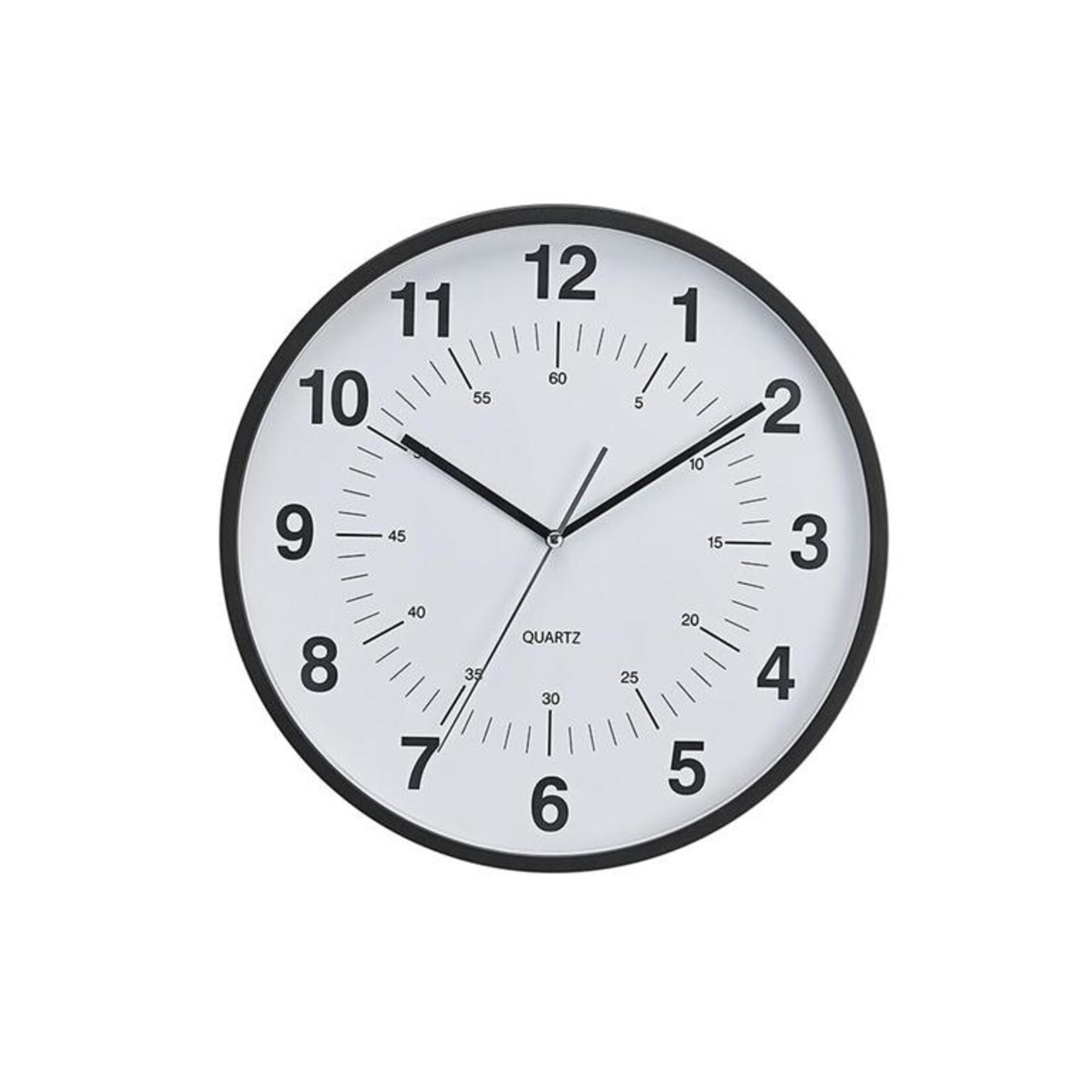 CTG BRANDS 12" Wall Clock Non-Ticking Silent, Black