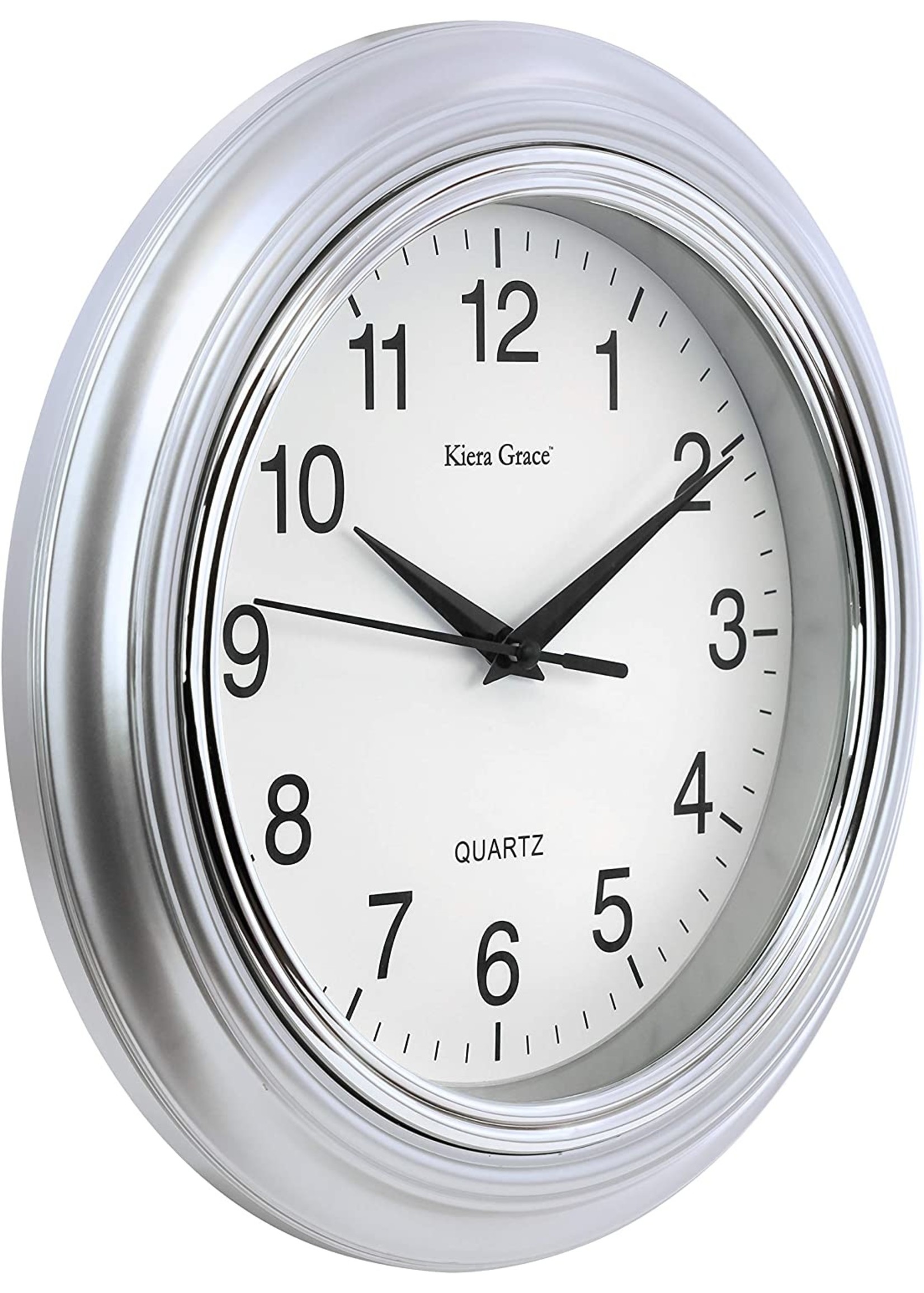 CTG BRANDS 10'' WALL CLOCK SILVER-ASTER