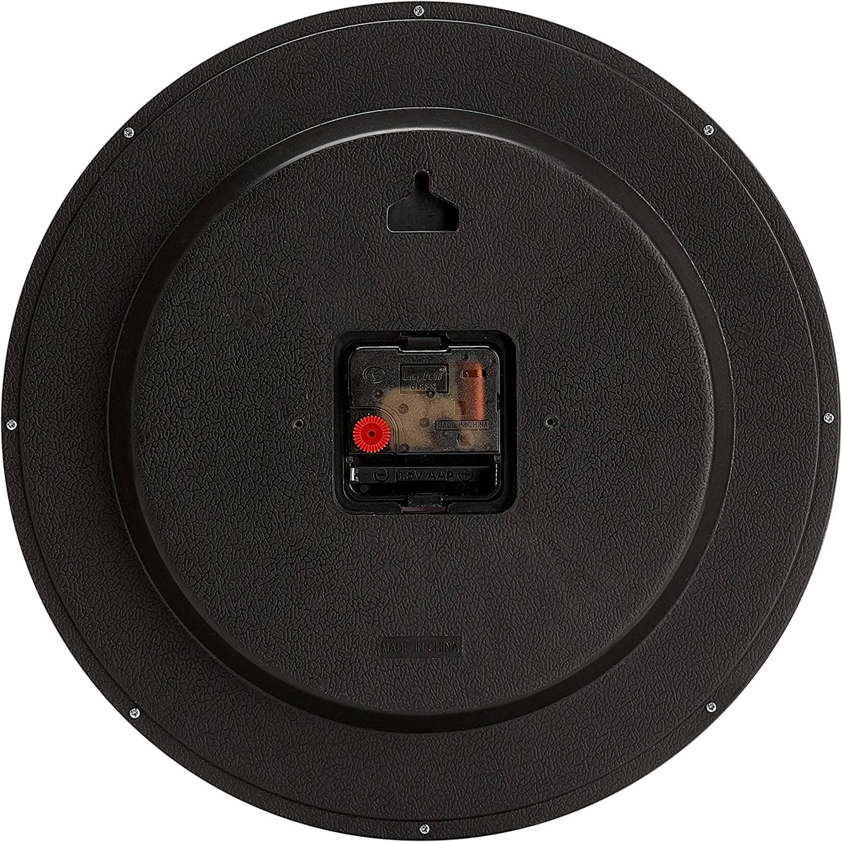 CTG BRANDS 12" Wall Clock Non-Ticking Silent, Black