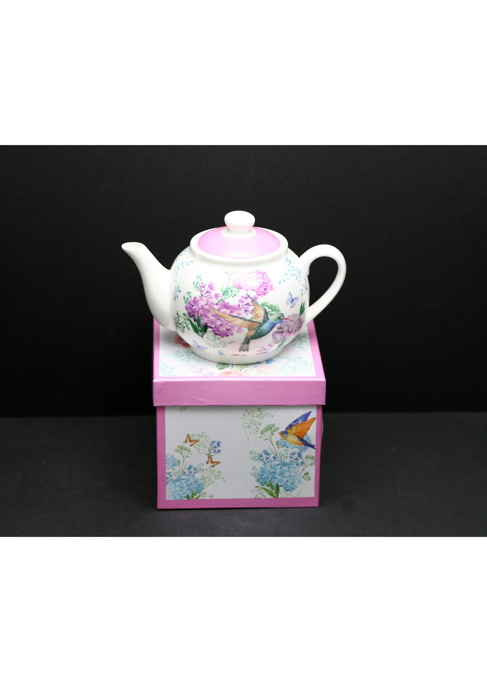 ACE 900ml Porcelain Teapot, Humming Bird