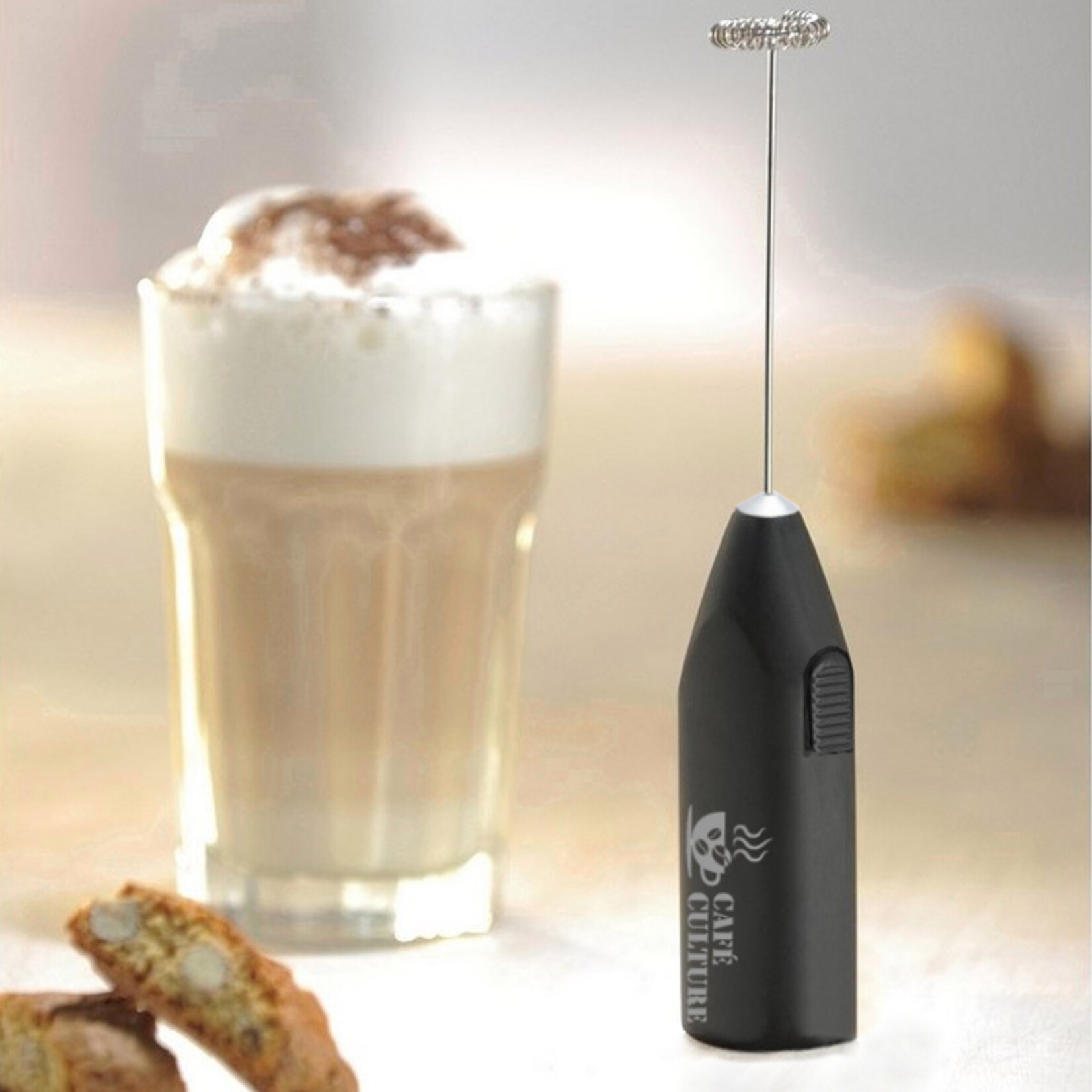 Danesco Electronic Milk Frother, Black