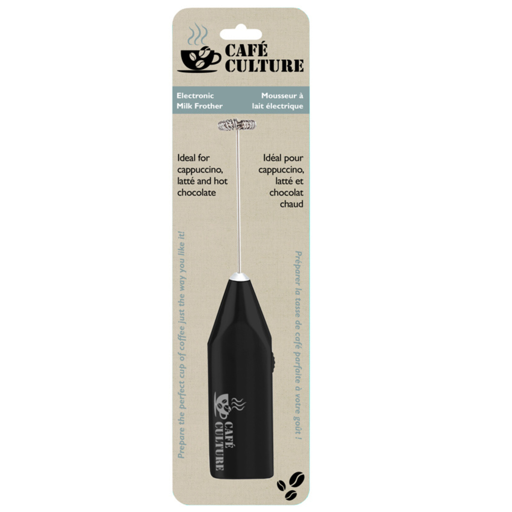 Danesco Electronic Milk Frother, Black
