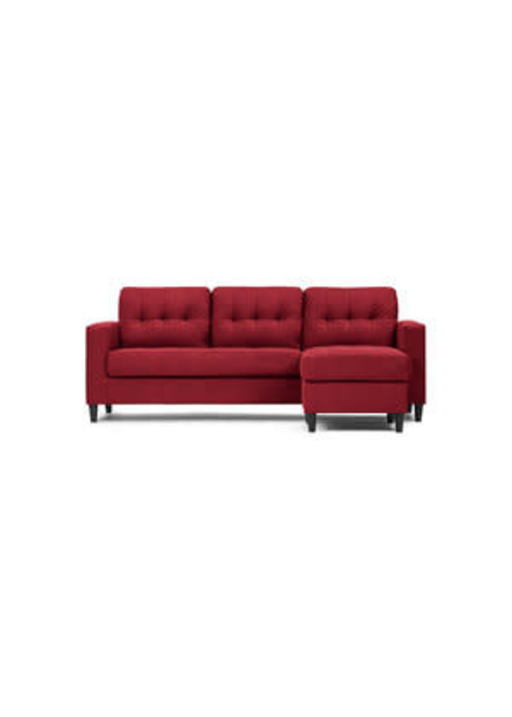 SOFA D'ANGLE TYLER, ROUGE