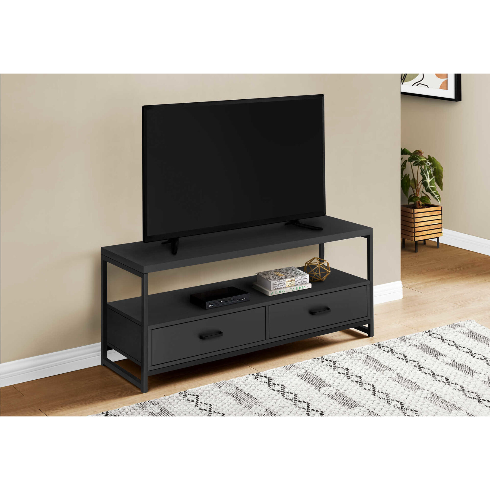 TV STAND 48" BLACK