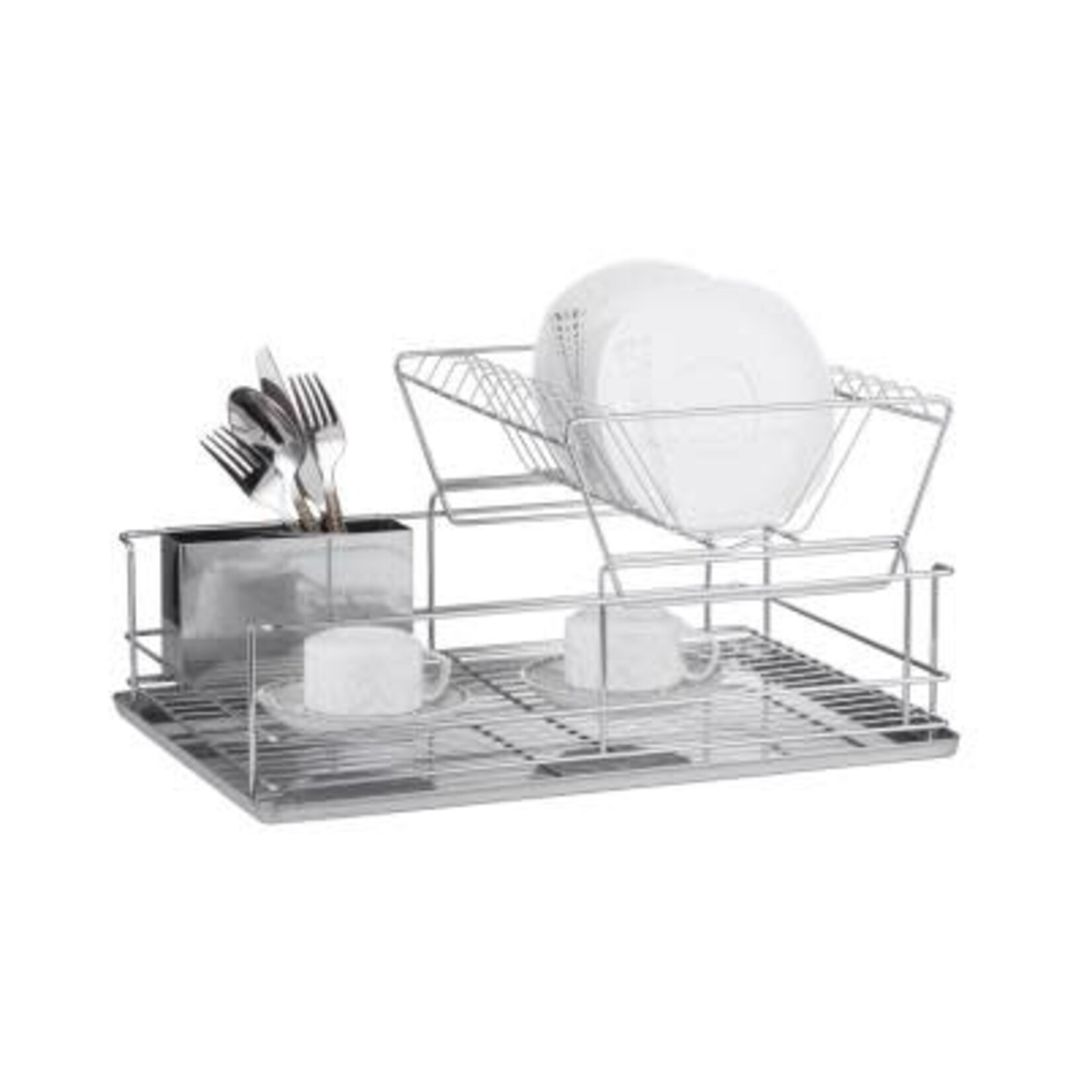 ITY INTERNATIONAL 2 Tier Dishrack with Chrome Tray