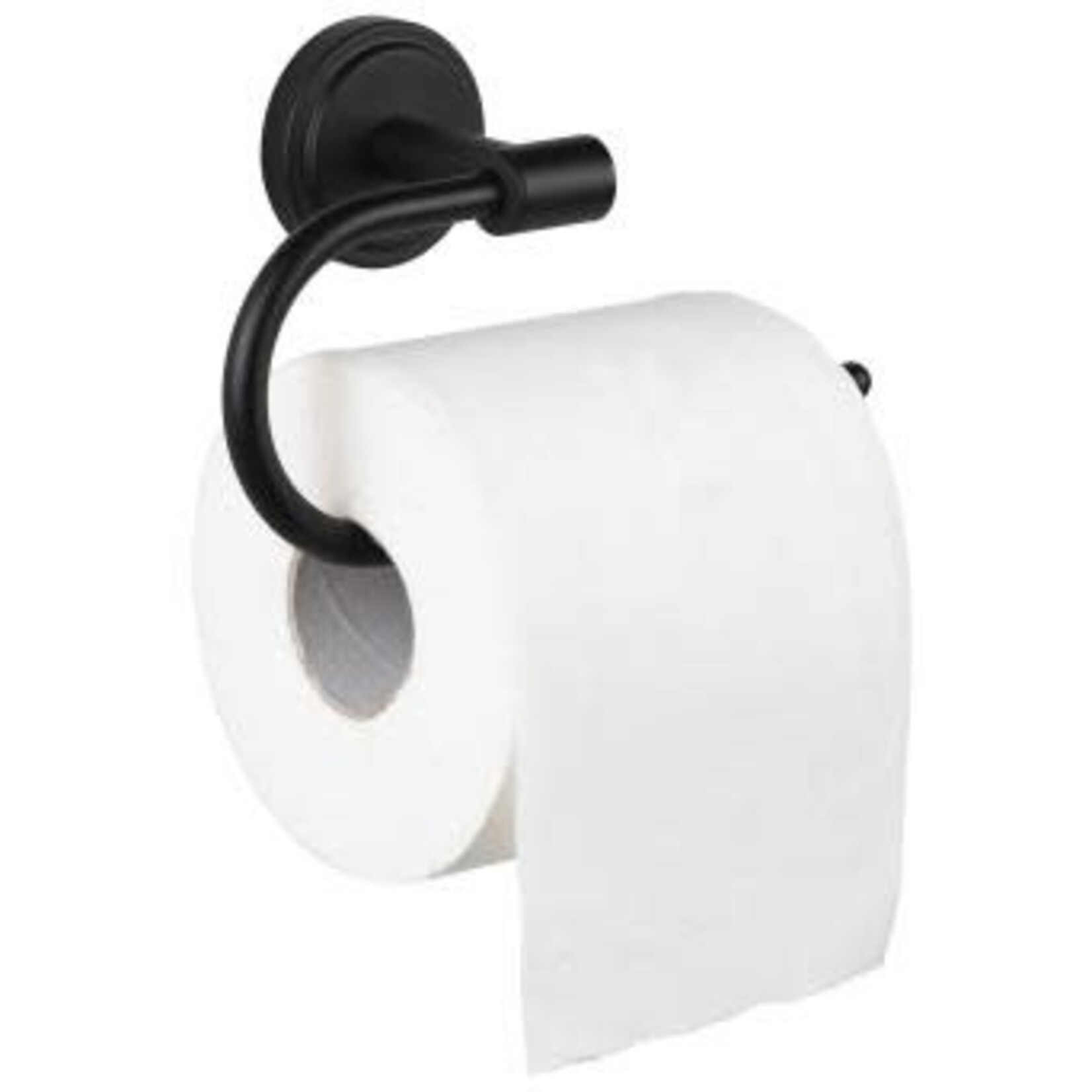 ITY INTERNATIONAL WALLMOUNT TOILET PAPER HOLDER, MATTE BLACK