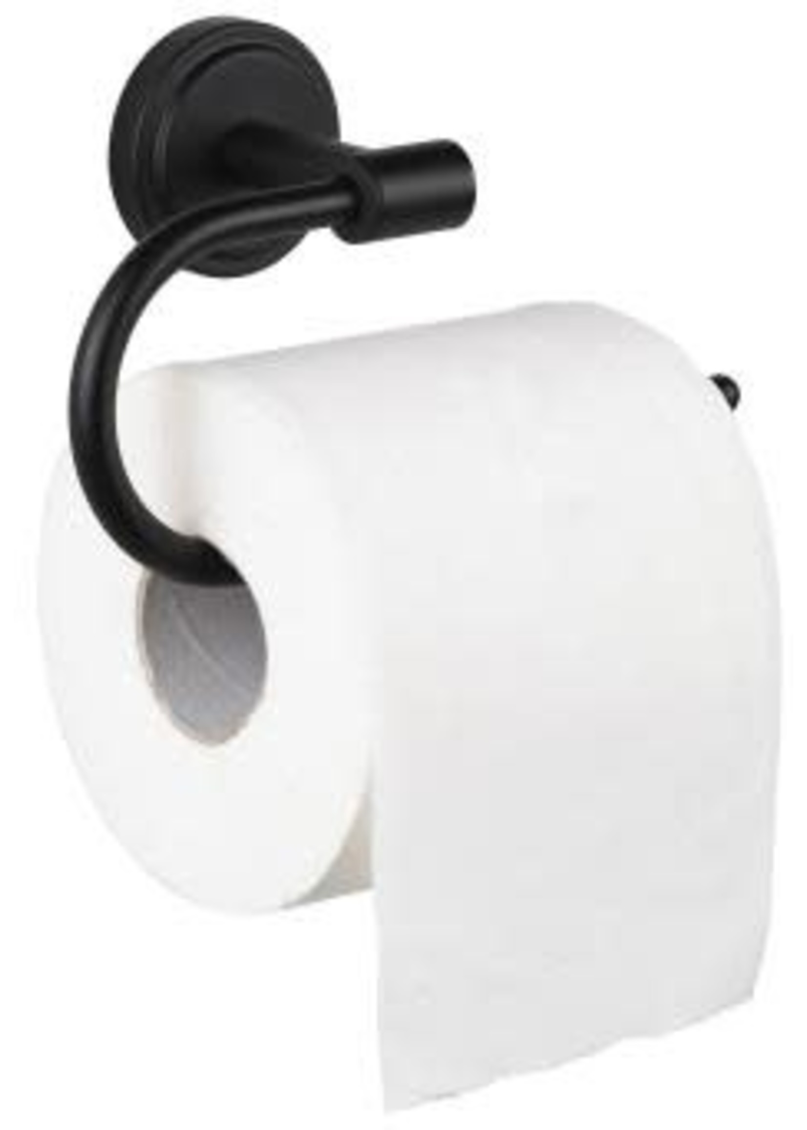 ITY INTERNATIONAL WALLMOUNT TOILET PAPER HOLDER, MATTE BLACK