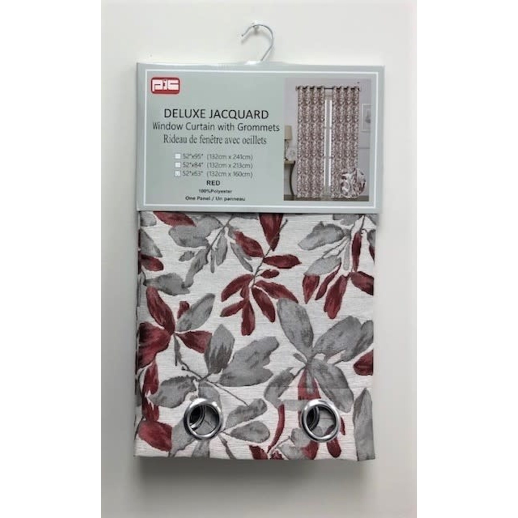 Deluxe Jacq Grommet Panel (54x84")-Red