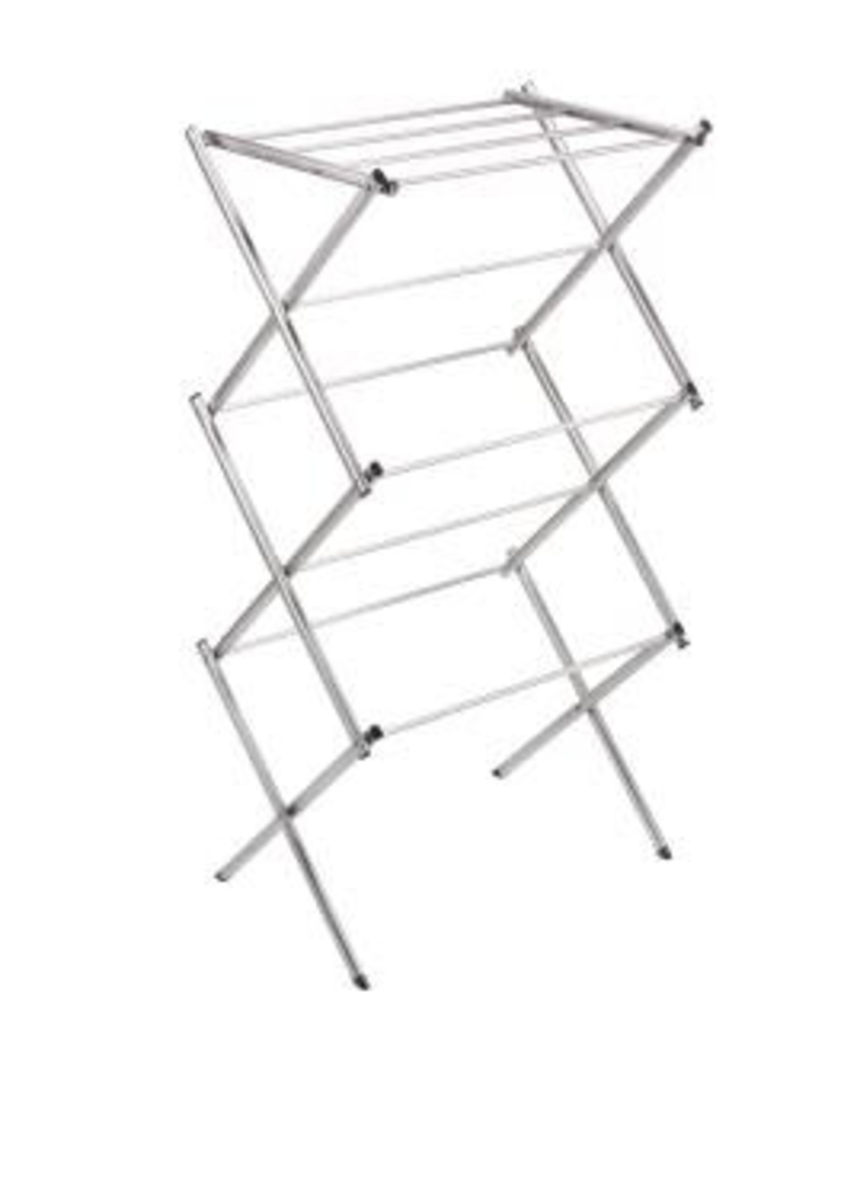 ITY INTERNATIONAL Small Folding Silver Vertical Clothes Dryer Rack