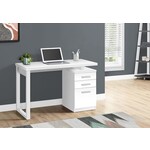 COMPUTER DESK - 48"L / WHITE LEFT OR RIGHT FACING