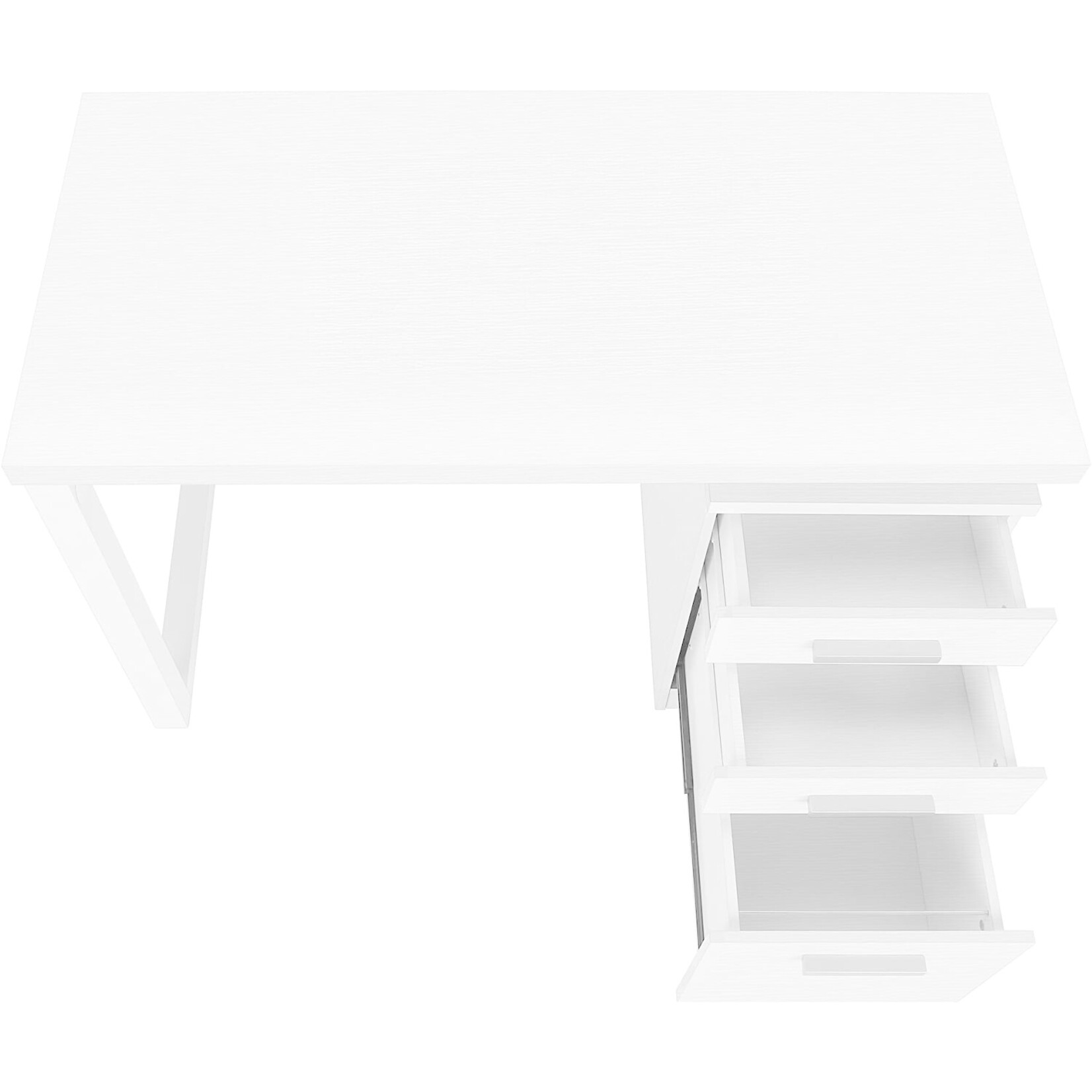 COMPUTER DESK - 48"L / WHITE LEFT OR RIGHT FACING
