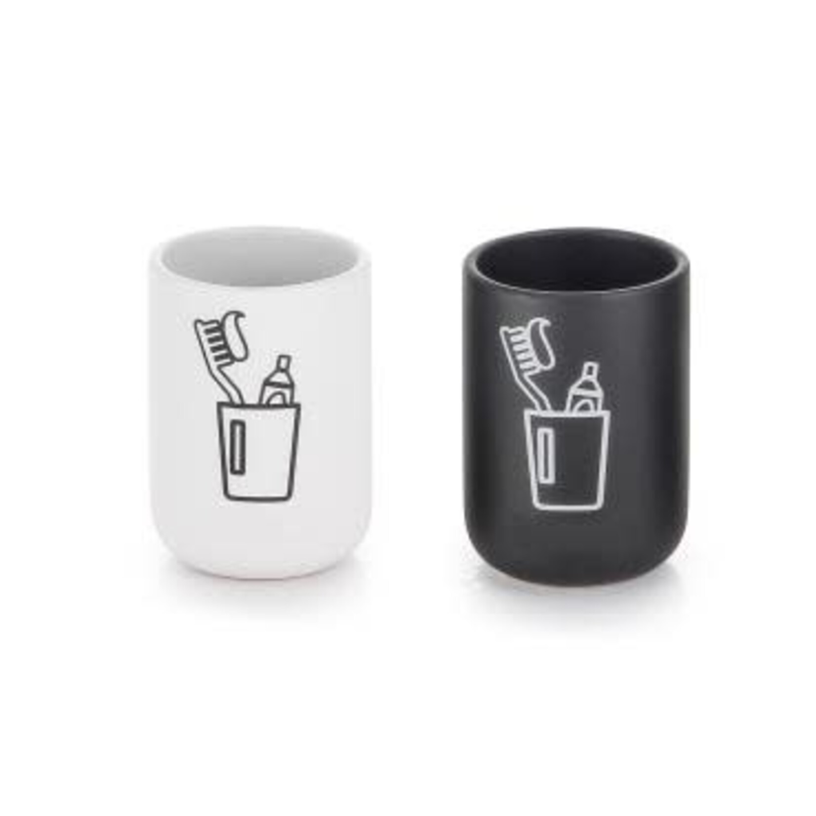 ITY INTERNATIONAL Ceramic Tumbler Cream Decal