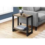 ACCENT TABLE DARK TAUPE BLACK METAL