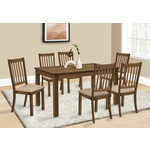 DINING TABLE I1314 - BROWN WALNUT VENEER / 36"X 60"