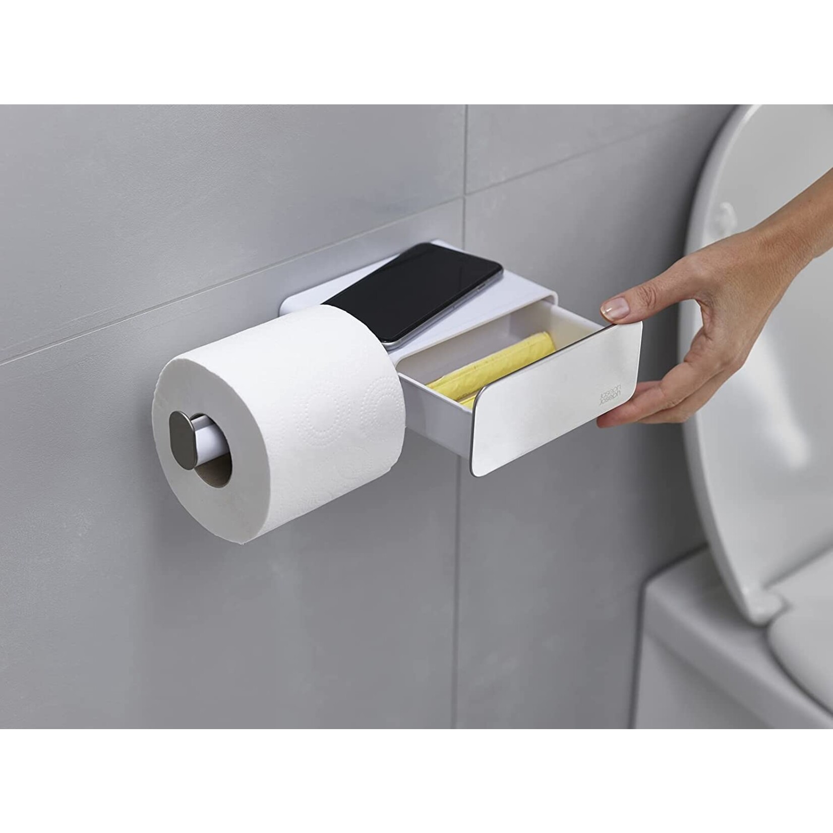 Danesco Porte-rouleaux à fixer au mur EasyStore™ Steel