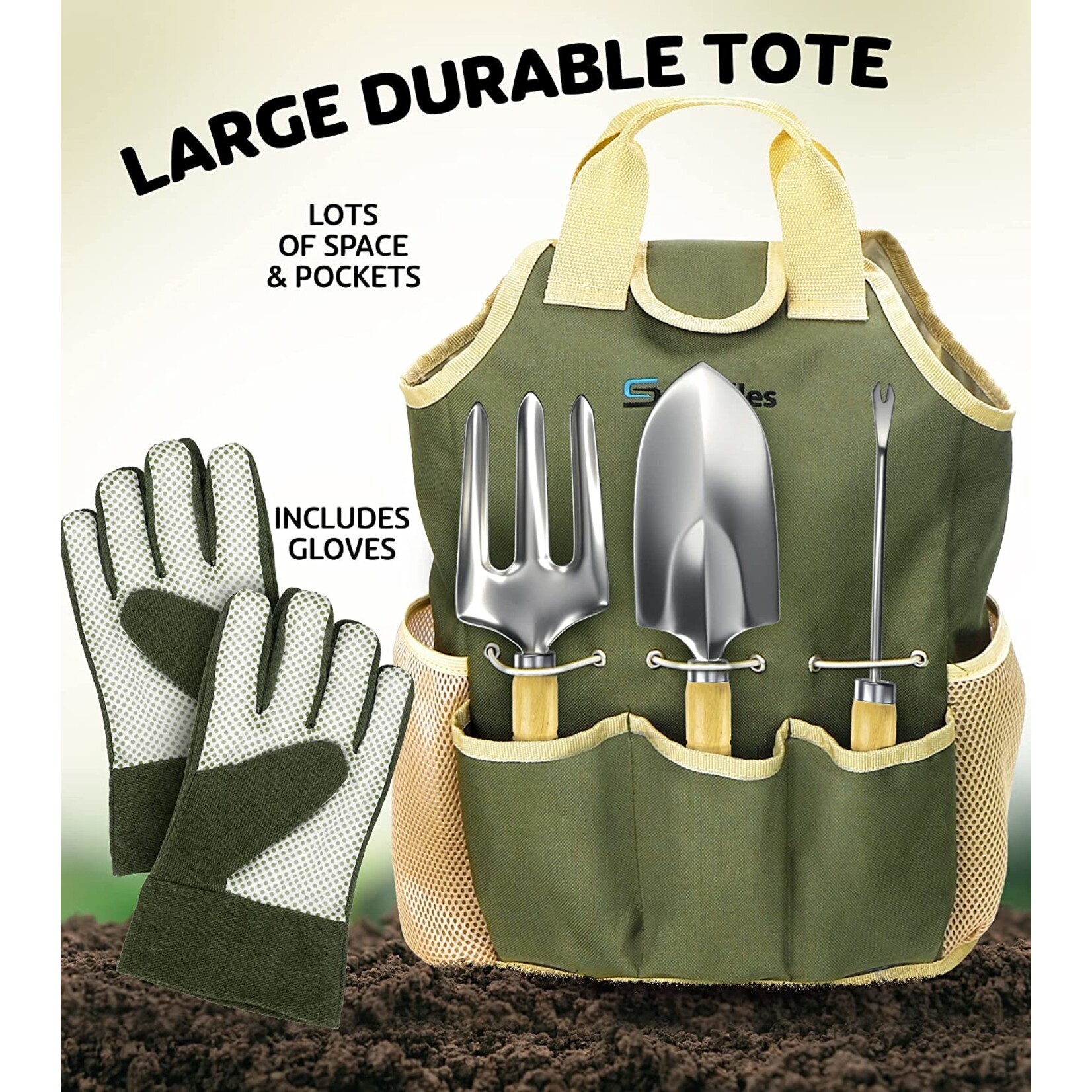 TIA MARIA Scuddles -Ensemble d'Outils à main de Jardinage, 10 Pieces