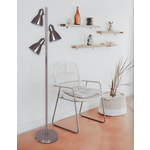 FLOOR LAMP 3 LIGHTS NICKLE FINISH