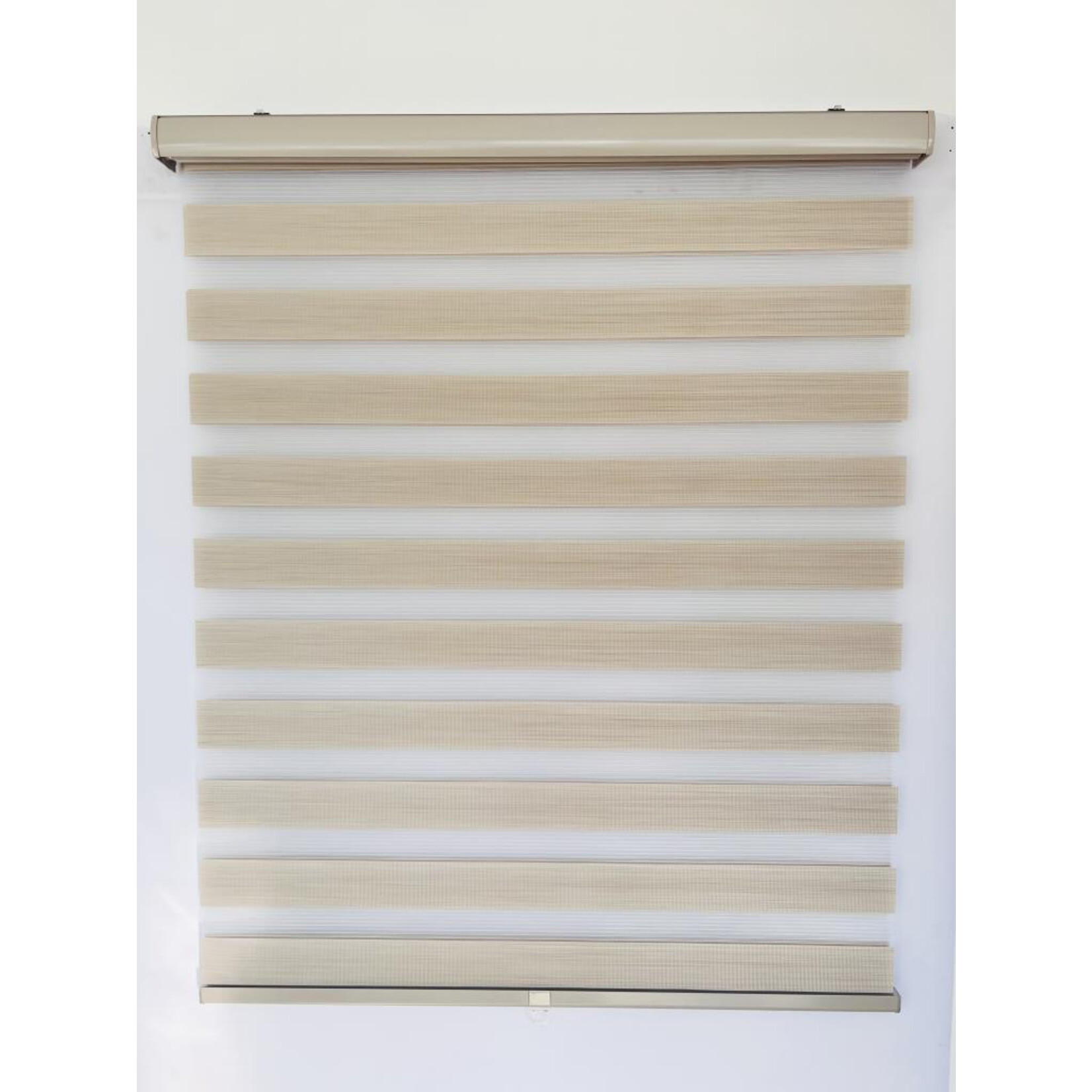 ITY INTERNATIONAL Olivia Stone Zebra Cordless Blinds, Beige