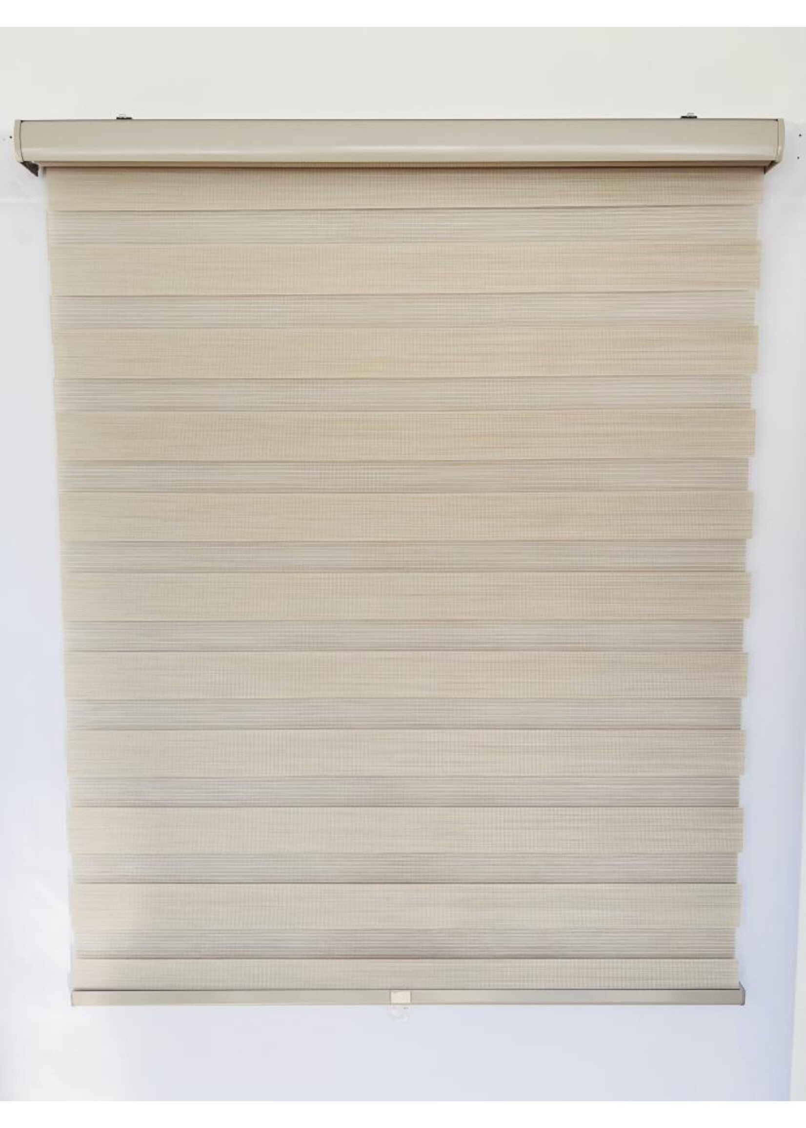 ITY INTERNATIONAL Olivia Stone Zebra Cordless Blinds, Beige