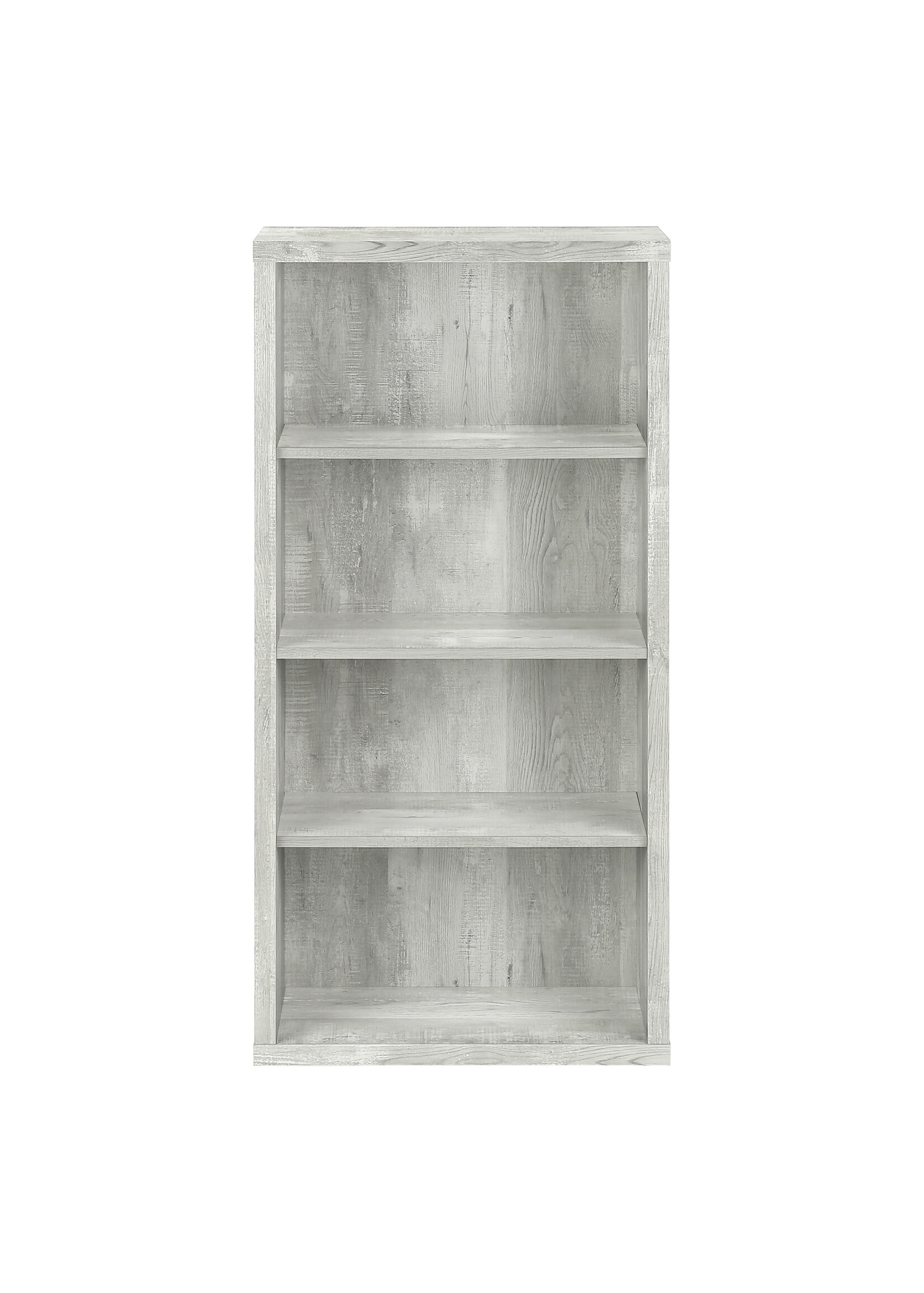 ETAGERE - 48"H / FAUX BOIS GRIS / TABLETTES AJUSTABLE