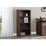 BOOKCASE 48"H BROWN RECLAIMED WOOD LOOK