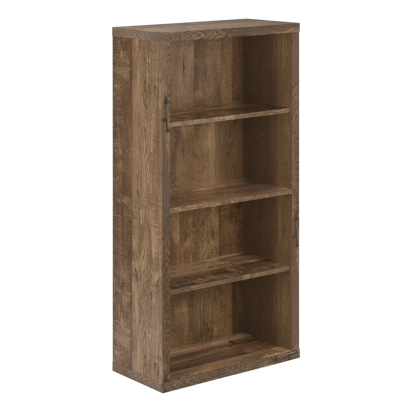 BOOKCASE 48"H BROWN RECLAIMED WOOD LOOK