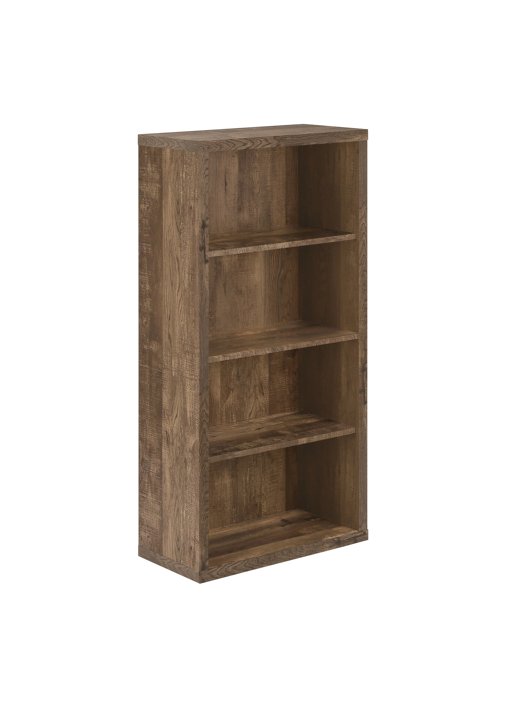 BOOKCASE 48"H BROWN RECLAIMED WOOD LOOK