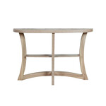 TABLE D'APPOINT - 47"L / CONSOLE D'ENTREE TAUPE FONCE