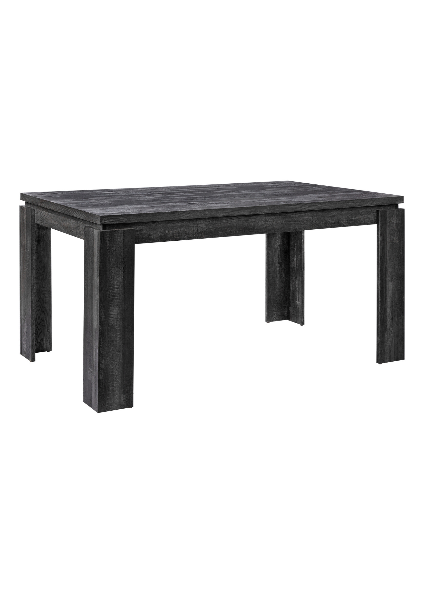 DINING TABLE - 36"X 60" / BLACK RECLAIMED WOOD-LOOK