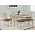 TABLE A MANGER - 36"X 60" BOIS PLAQUE GRIS