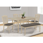 TABLE A MANGER I1391 - 42"X 78" / EXTENSION 18" GRIS