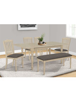 TABLE A MANGER I1391 - 42"X 78" / EXTENSION 18" GRIS