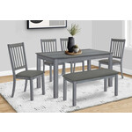TABLE A MANGER  I1430 - 36"X 60" / BOIS PLAQUE GRIS