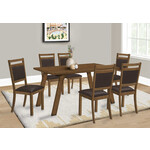 MONARCH I1315 DINING TABLE - BROWN WALNUT VENEER  36X60IN /  91x152CM
