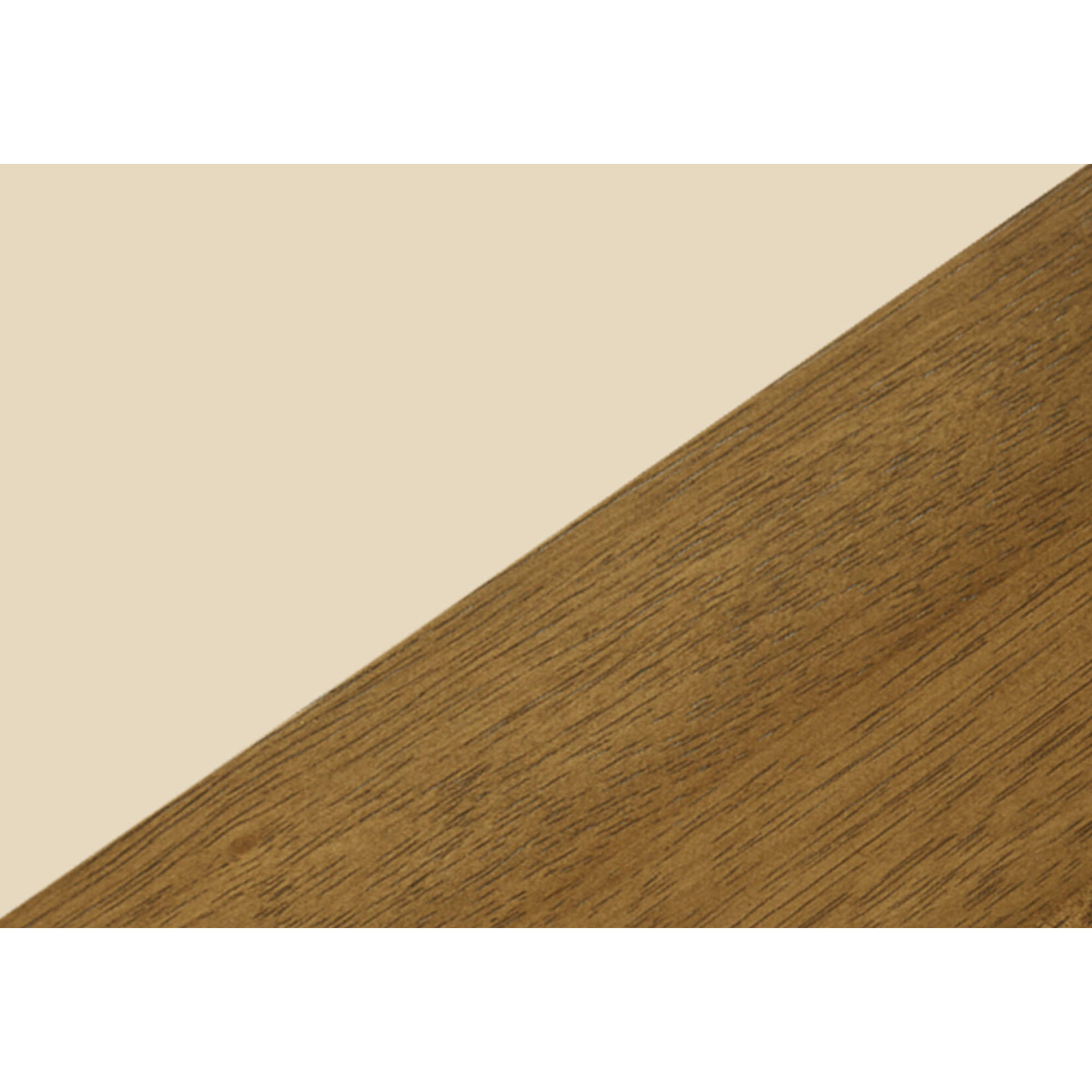 TABLE A MANGER - 36"X 48" / CREME / BOIS PLAQUE CHENE
