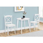 TABLE A MANGER - 30"DIA / BOIS PLAQUE BLANC