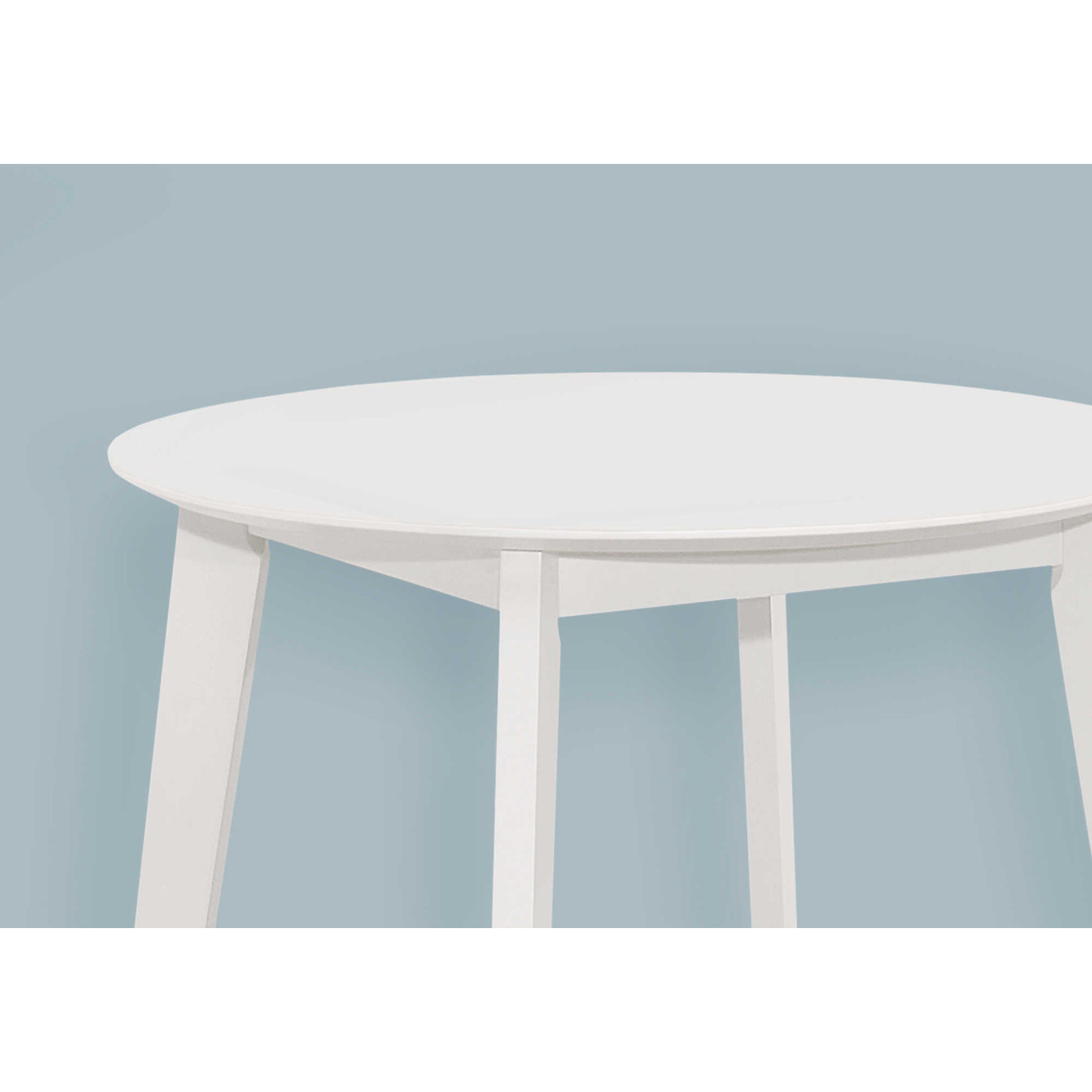 TABLE A MANGER - 30"DIA / BOIS PLAQUE BLANC
