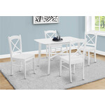 TABLE A MANGER - 36"X 48" / BOIS PLAQUE BLANC