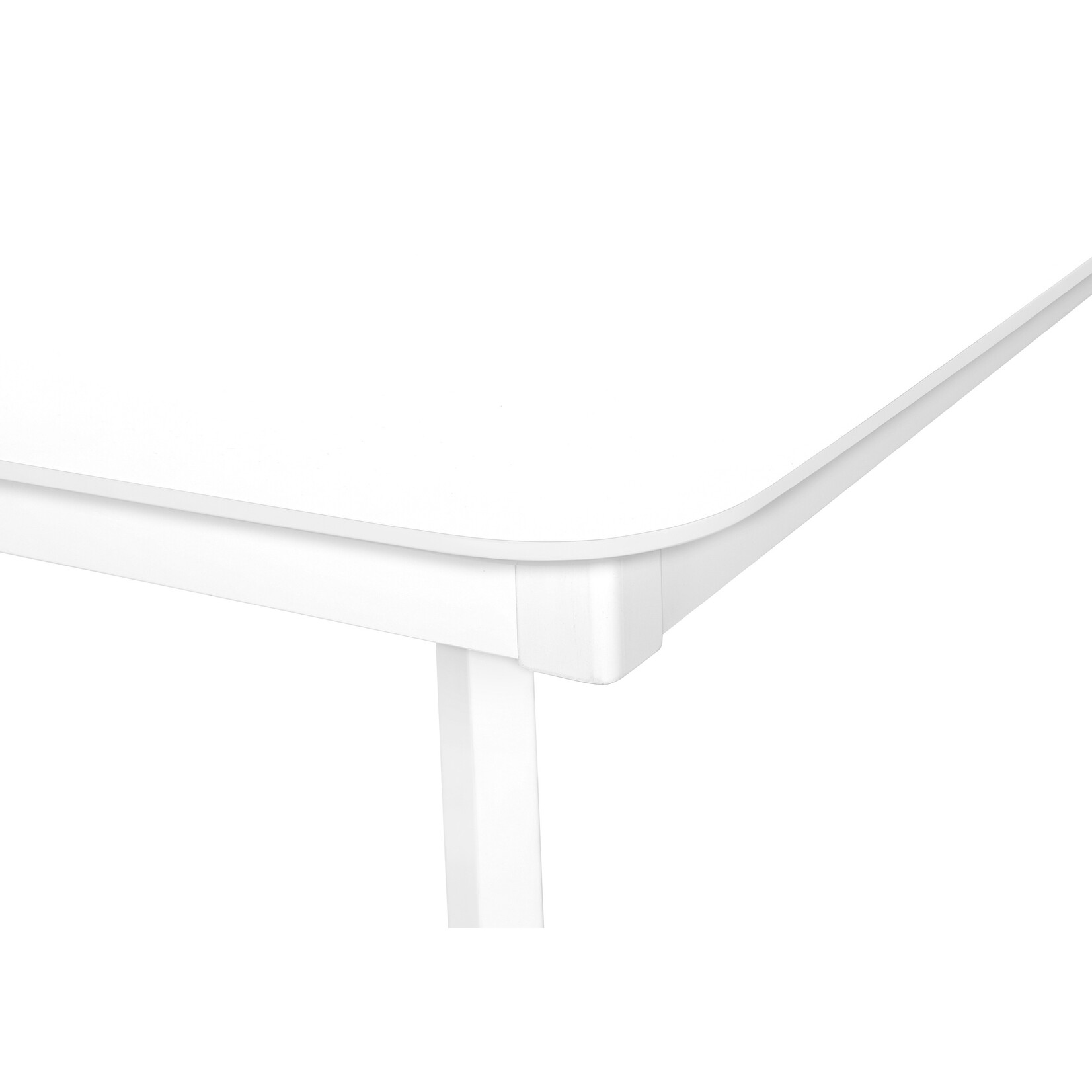 TABLE A MANGER - 36"X 48" / BOIS PLAQUE BLANC