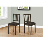 CHAISE - 2PCS - 36"H / ESPRESSO / SIEGE BRUN FONCE