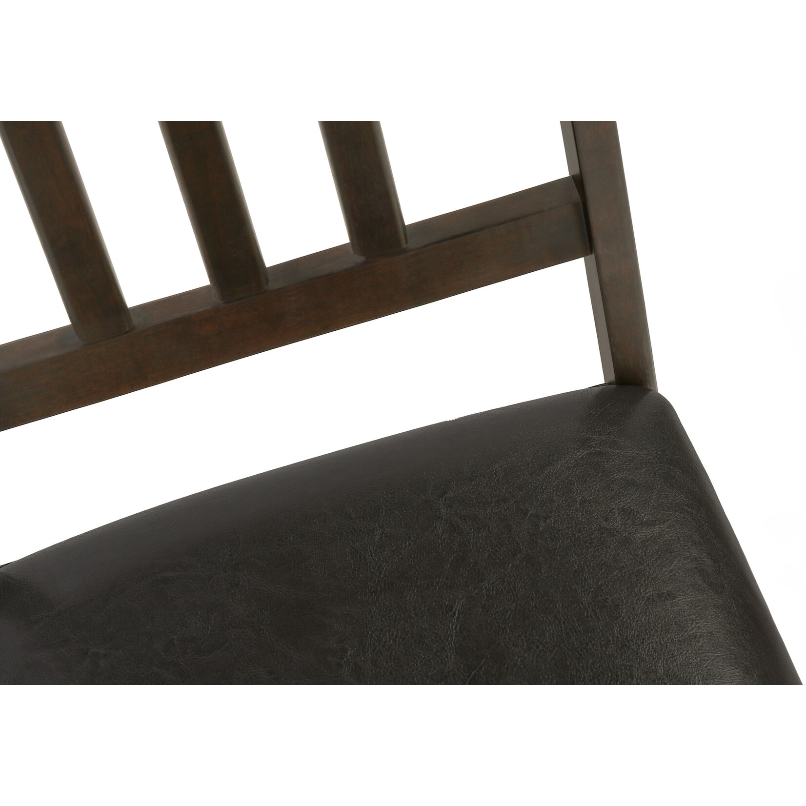 CHAISE - 2PCS - 36"H / ESPRESSO / SIEGE BRUN FONCE