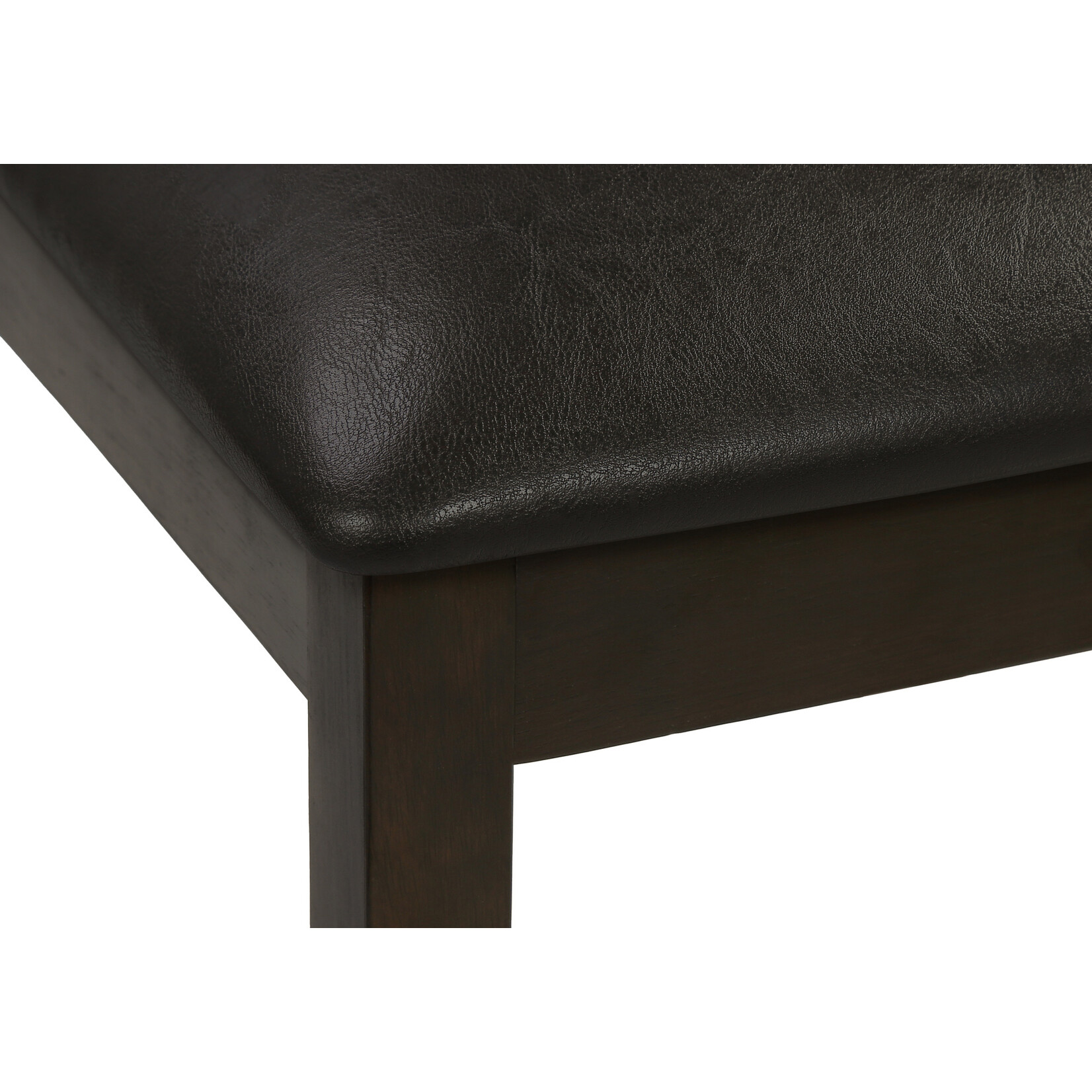 CHAISE - 2PCS - 36"H / ESPRESSO / SIEGE BRUN FONCE