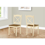 DINING CHAIR - 2PCS / 36"H CREAM / OAK