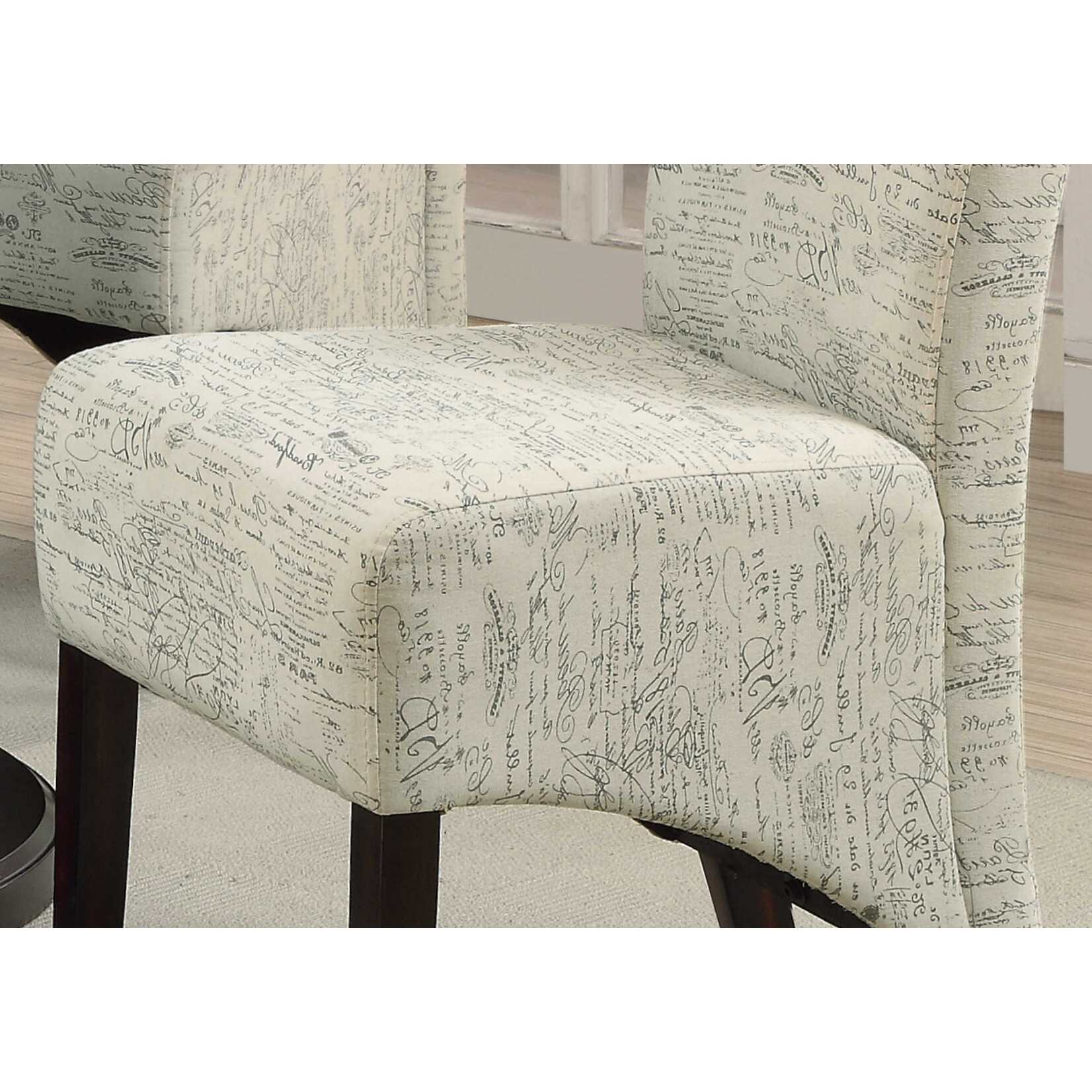 DINING CHAIR - 2PCS / 40"H / VINTAGE FRENCH FABRIC