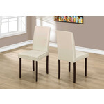 CHAISE - 2PCS / 36"H SIMILI-CUIR IVOIRE