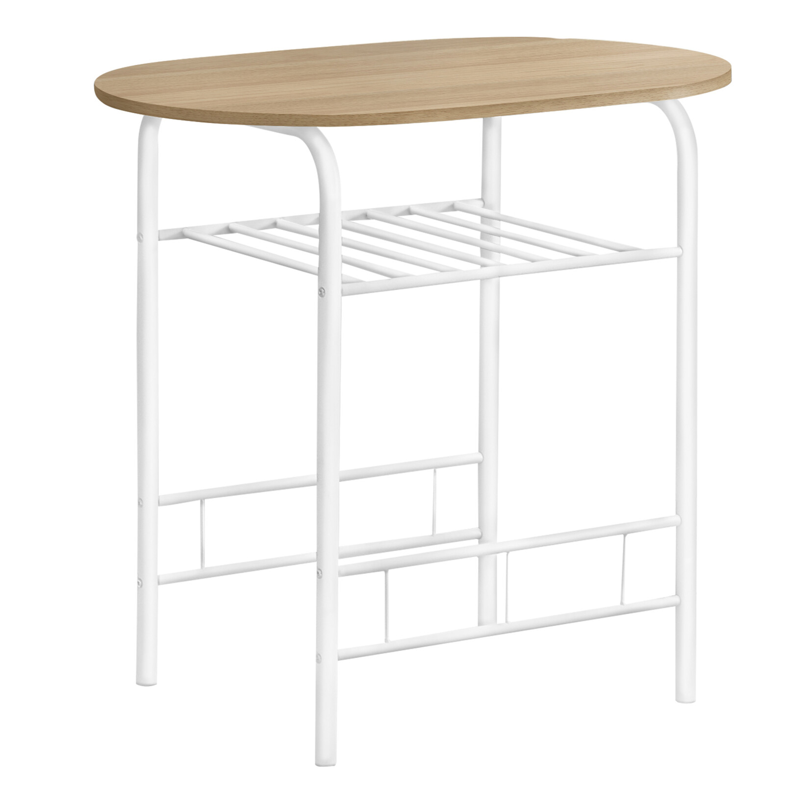 ENS SALLE A MANGER - 3PCS / DESSUS NATUREL / METAL BLANC
