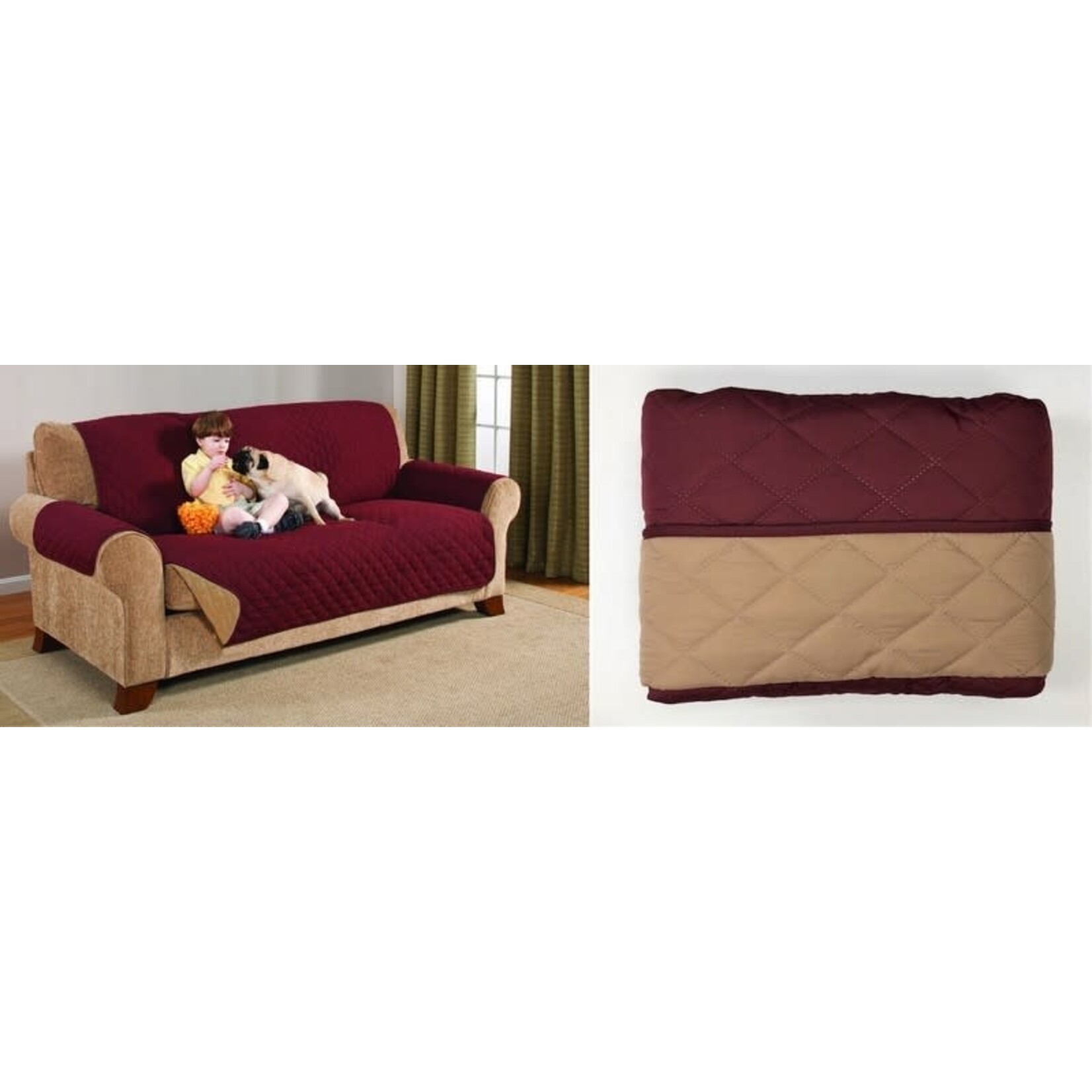 Sofa Cover Wine / Mocha