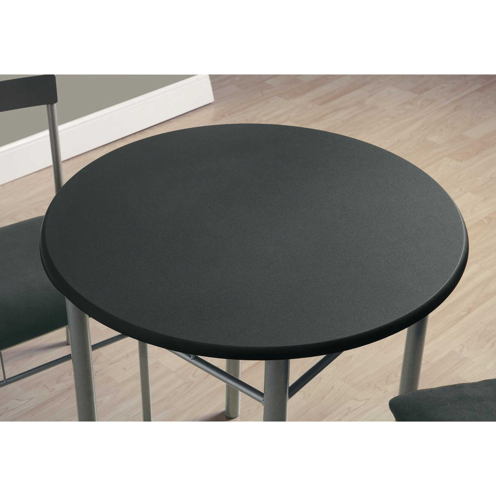 ENS SALLE A MANGER - 3PCS / METAL ARGENT / NOIR