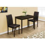 ENS SALLE A MANGER - 3PCS / ESPRESSO/CHAISE PARSON BRUN